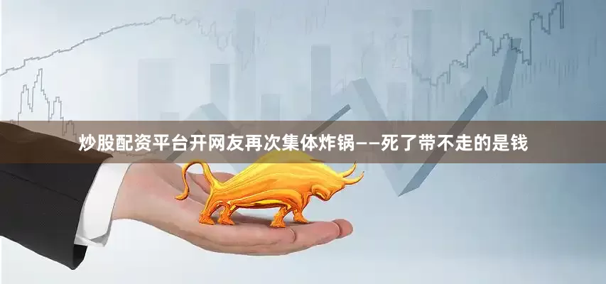 炒股配资平台开网友再次集体炸锅——死了带不走的是钱