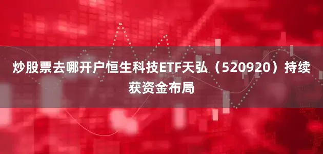 炒股票去哪开户恒生科技ETF天弘（520920）持续获资金布局